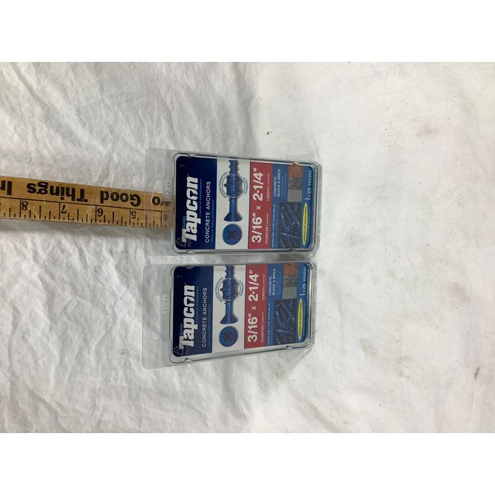 Buying (2) Tapcon Concrete Anchors 3/16" x 2-1/4"
