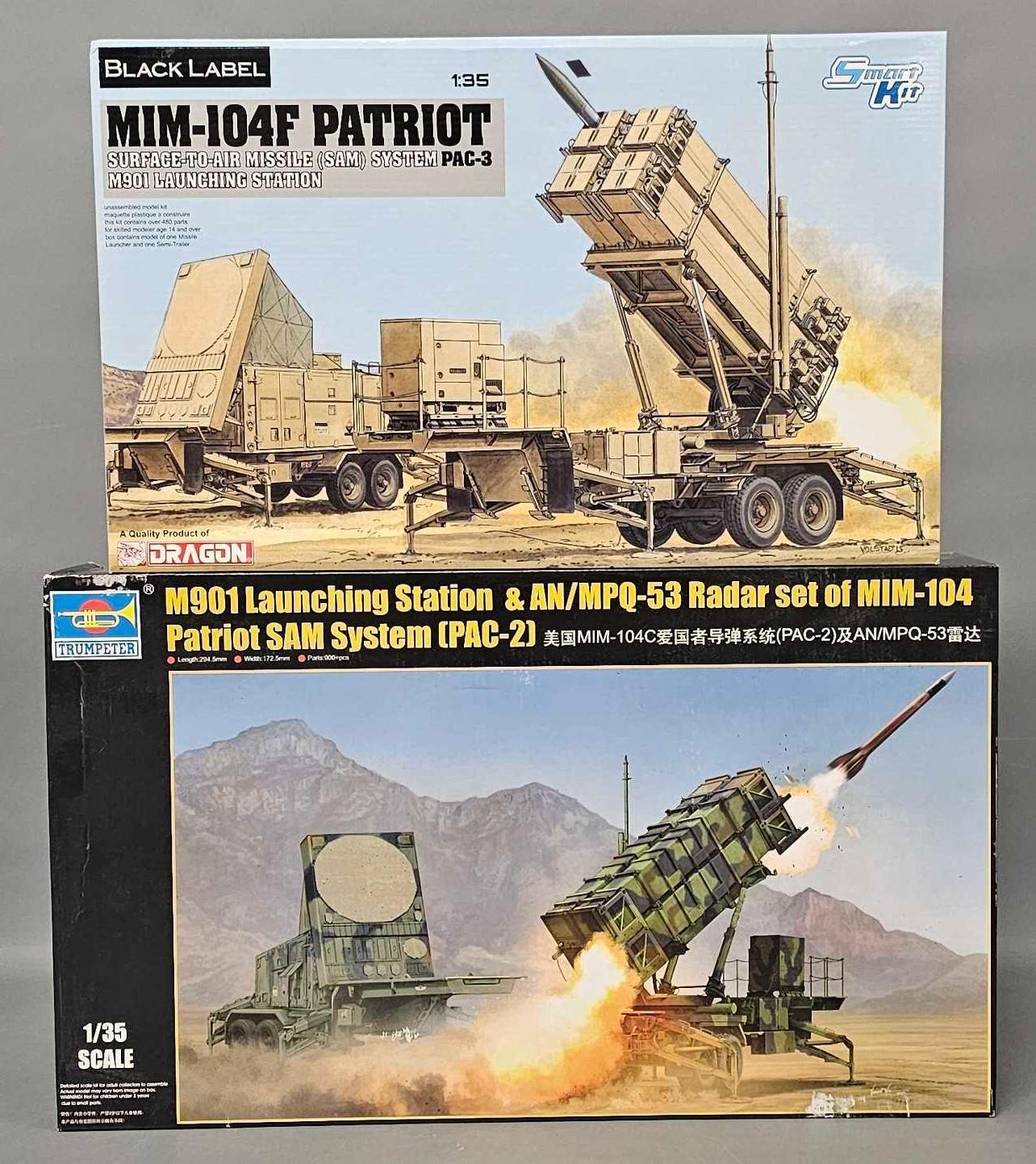 Two unbuilt 1/35 scale Patriot Missile model kits | Toys Trains