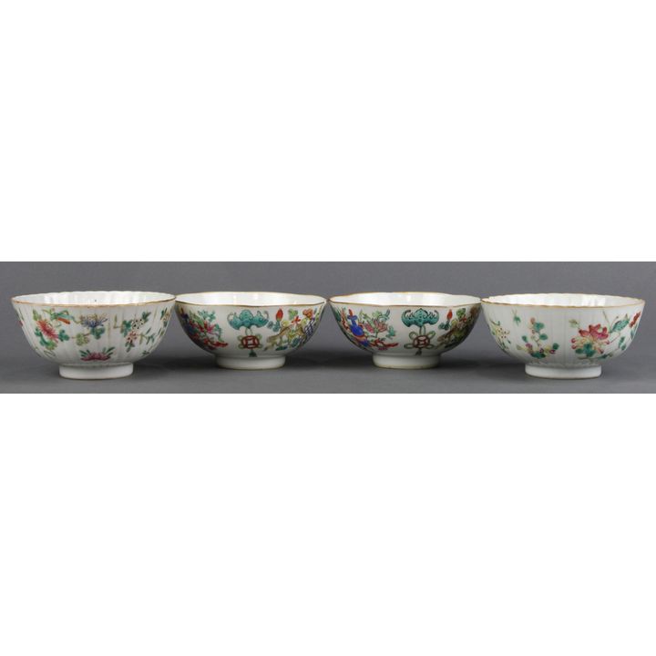 Chinese Porcelain Bowls, Treasures/Flowers