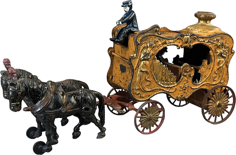 HUBLEY ROYAL CIRCUS ORANGE CALLIOPE WAGON Bertoia Auctions