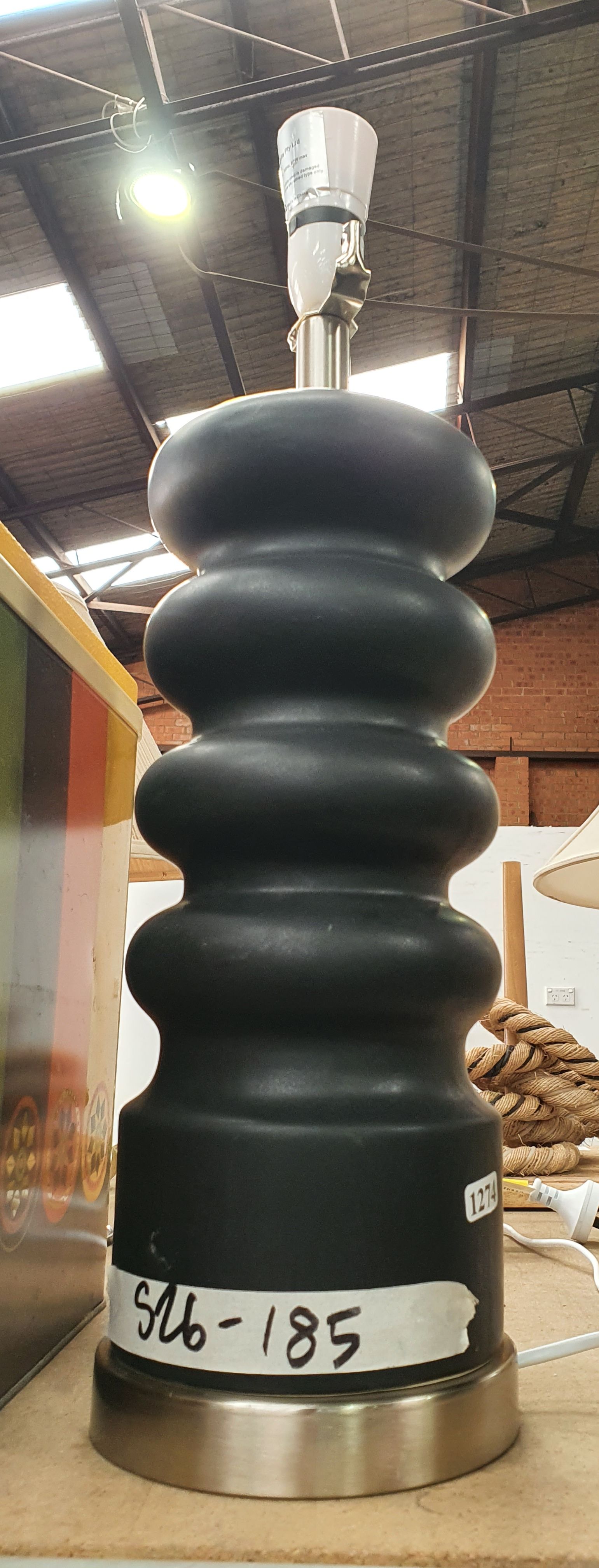 A Black Table Lamp