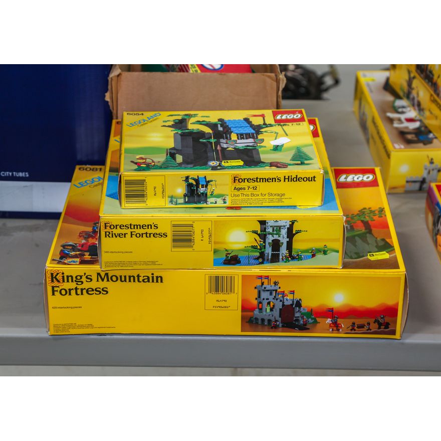 Three Boxes of Lego Castle System Sets