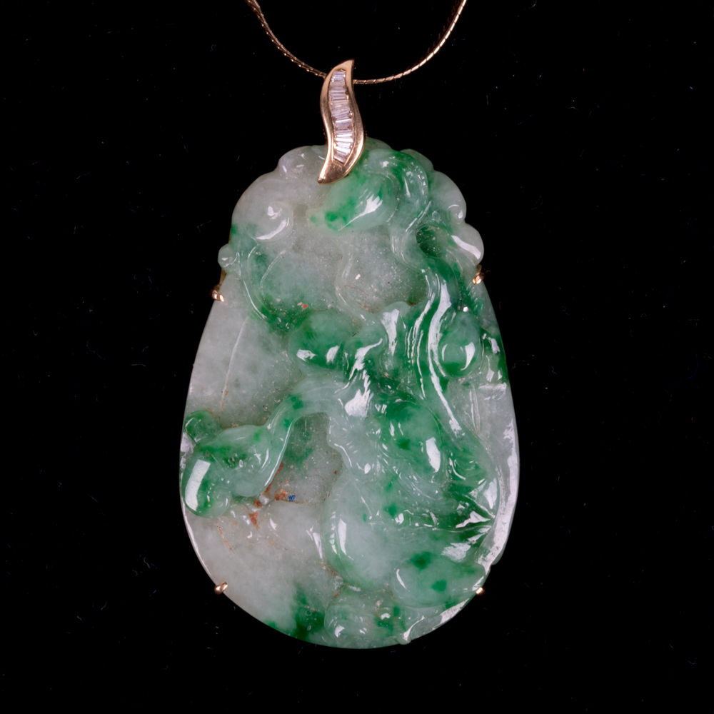 carved jade pendant