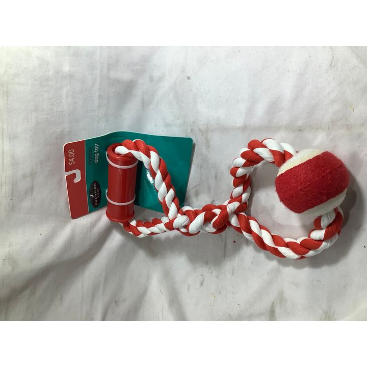 Champion Breed Holiday Dog Toy Red/White