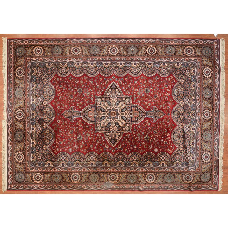 Kermanshah Design Machine-Made Rug, 8.3 x 11.7