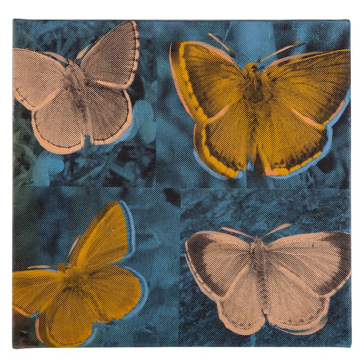 Steve Kaufman. Four Butterflies, screenprint