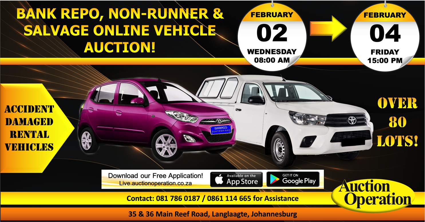 ONLINE AUCTION BANK REPO (NONRUNNERS) & SALVAGE VEHICLES Auction