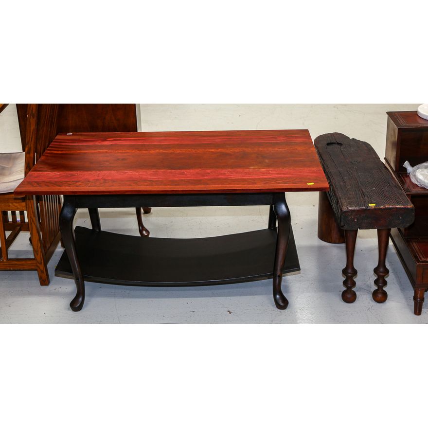 Two Pieces of Artisanal Found-Object Furniture