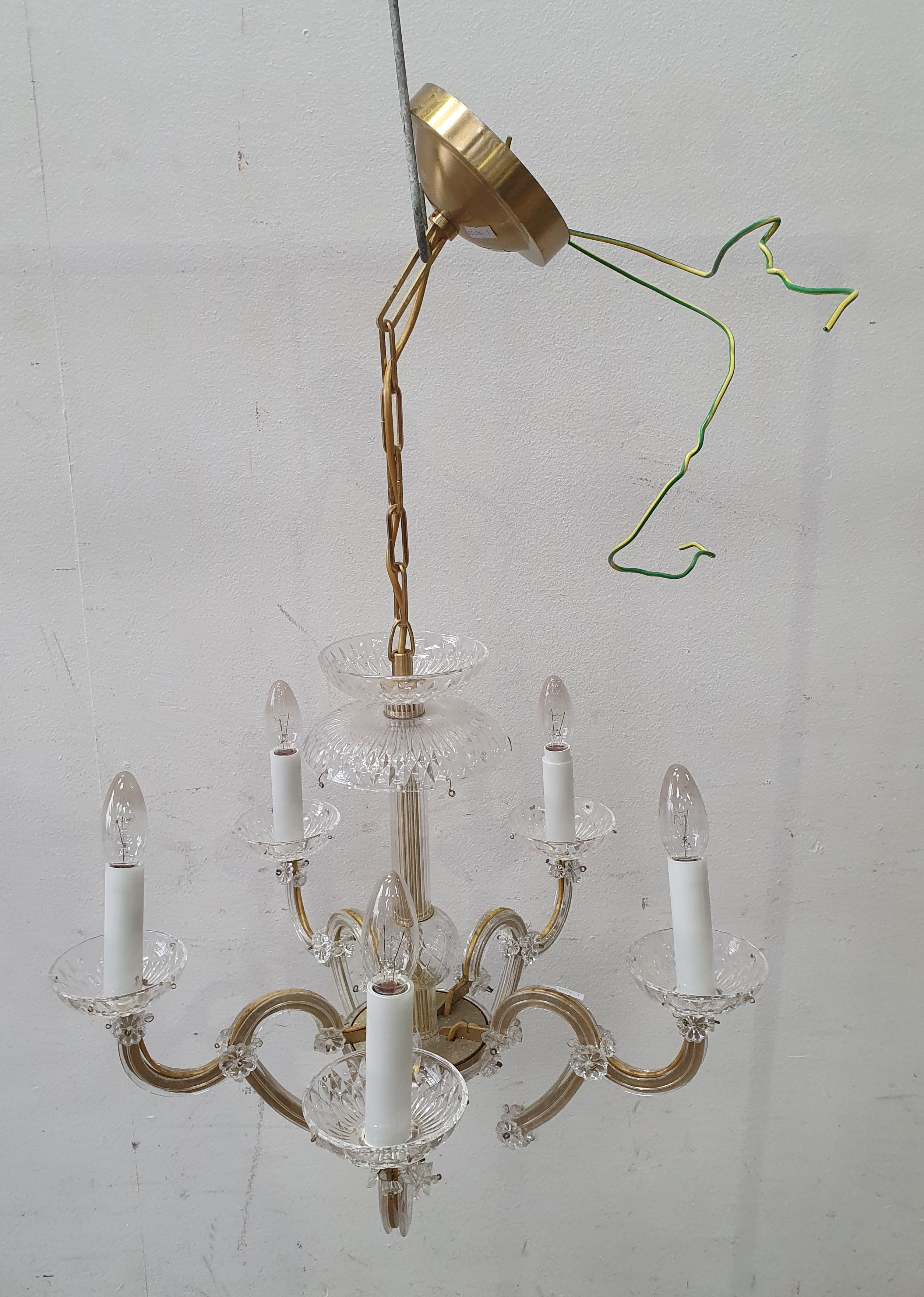 A Five Branch Chandelier