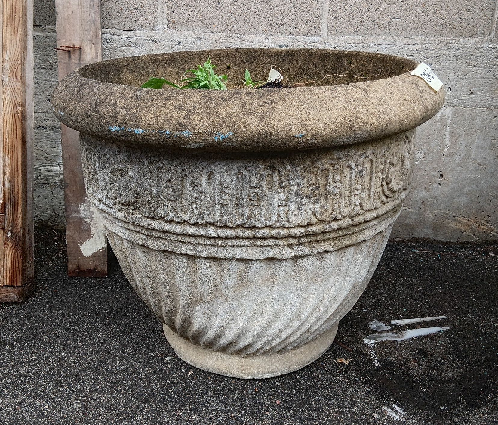 1108 · A CONCRETE PLANT POT
