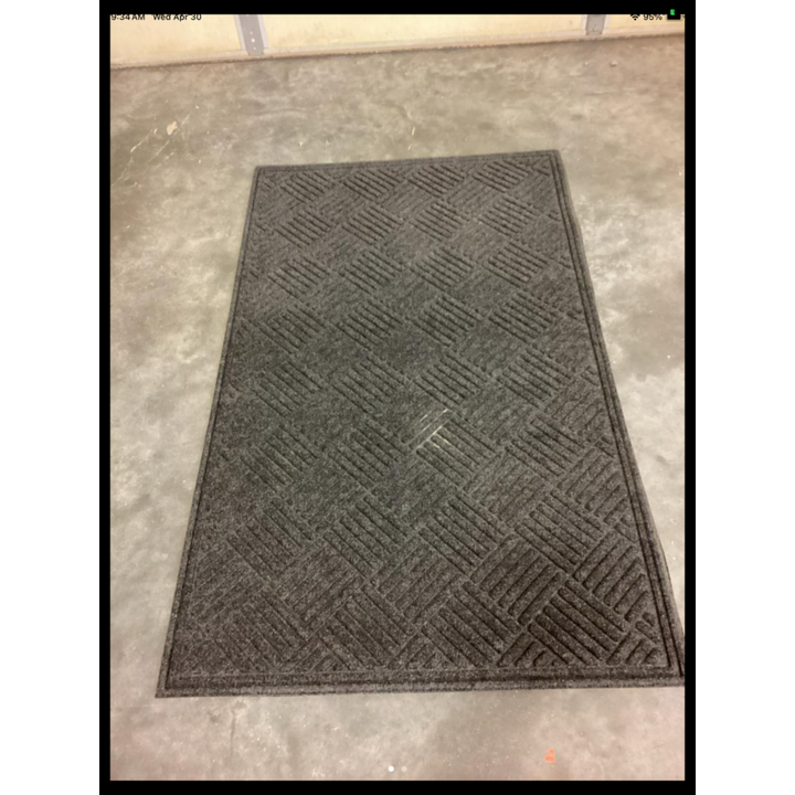 3ft x 5ft Black Outdoor Mat