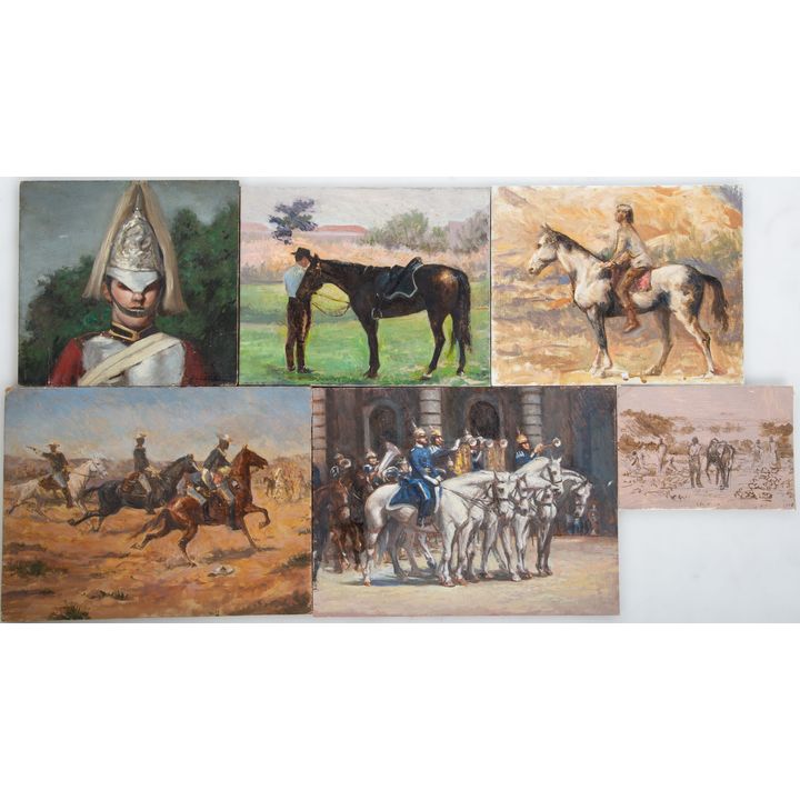 Nathaniel K. Gibbs. Six Process Paintings, oil