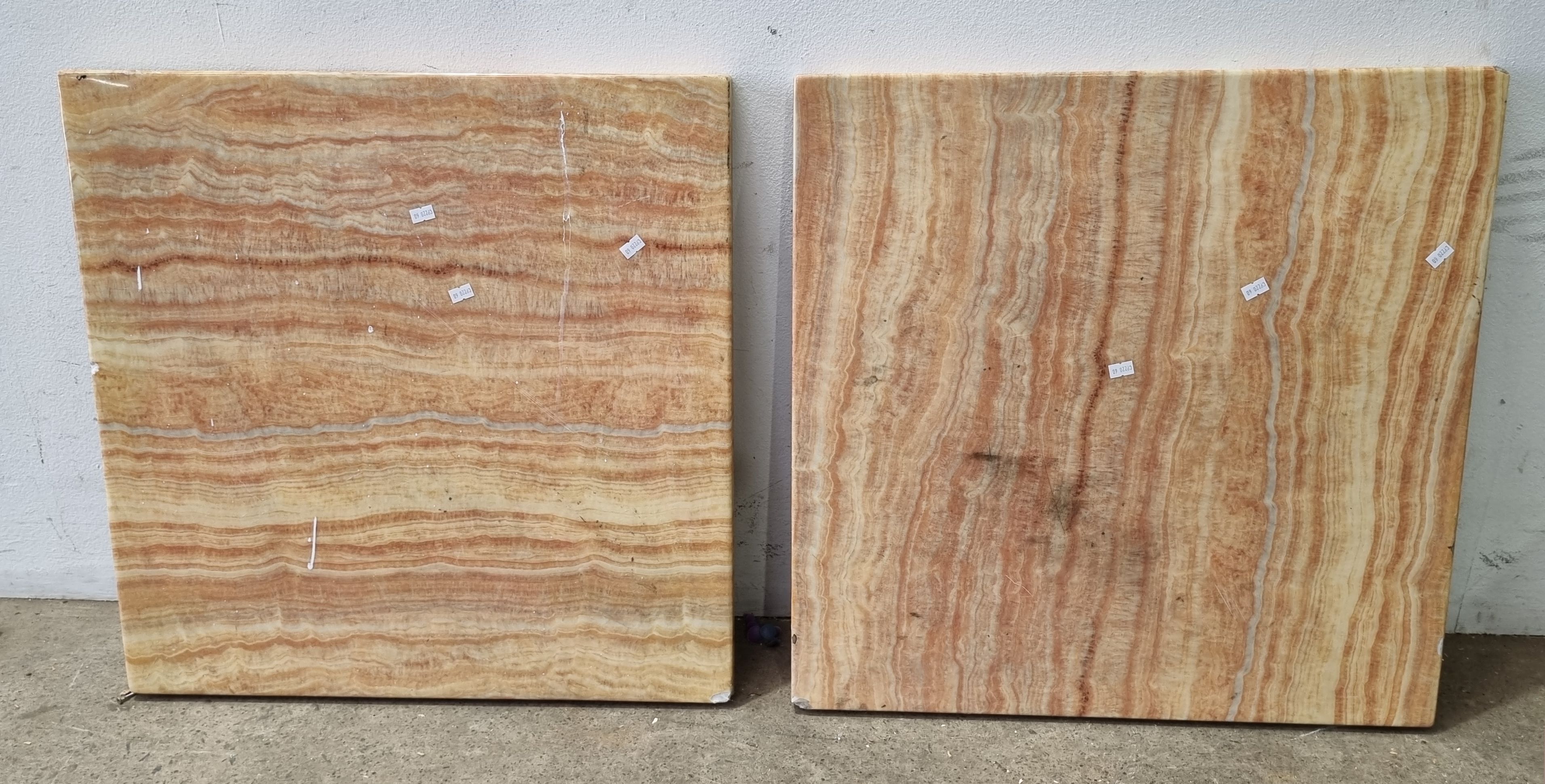 A Pair Of Marble Slabs