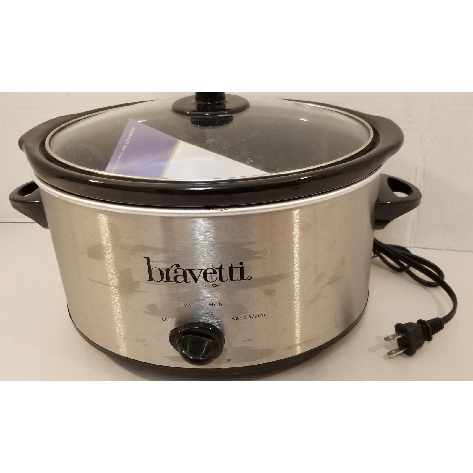 BRAVETTI Crock-Pot 4 Quart Slow Cooker - Black (KC241B).