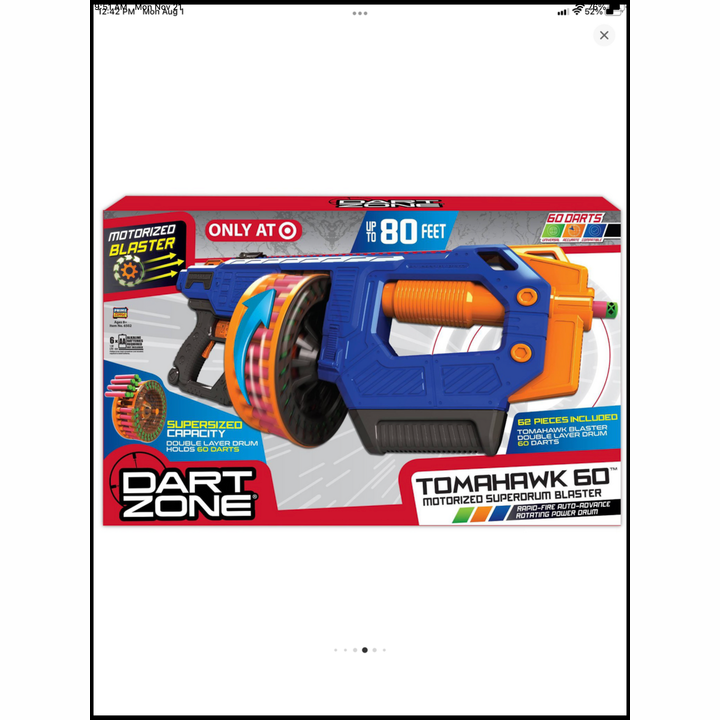 Dart Zone Tomahawk 60 Motorized Superdrum Blaster