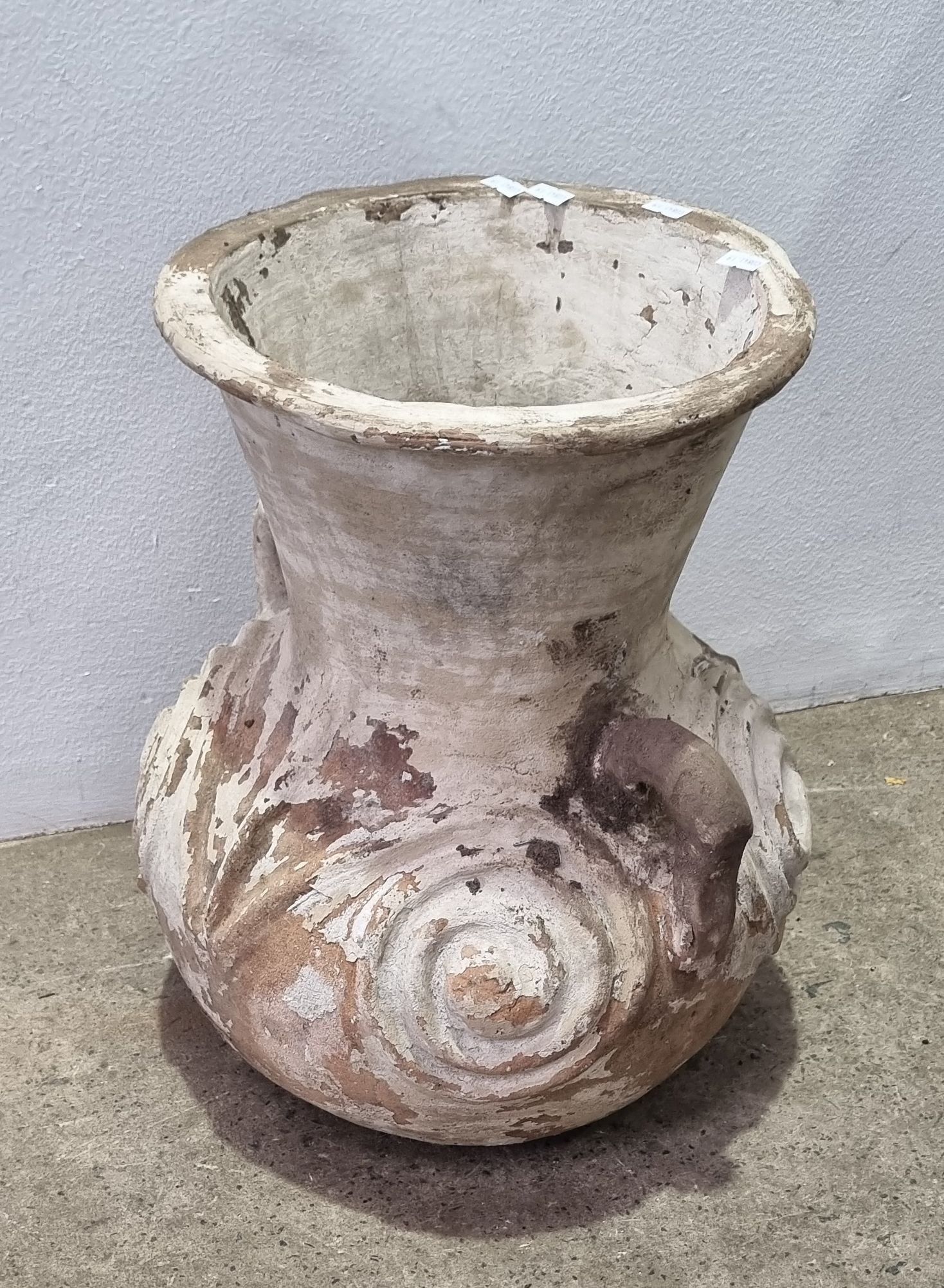 A Decorative Terracotta Pot
