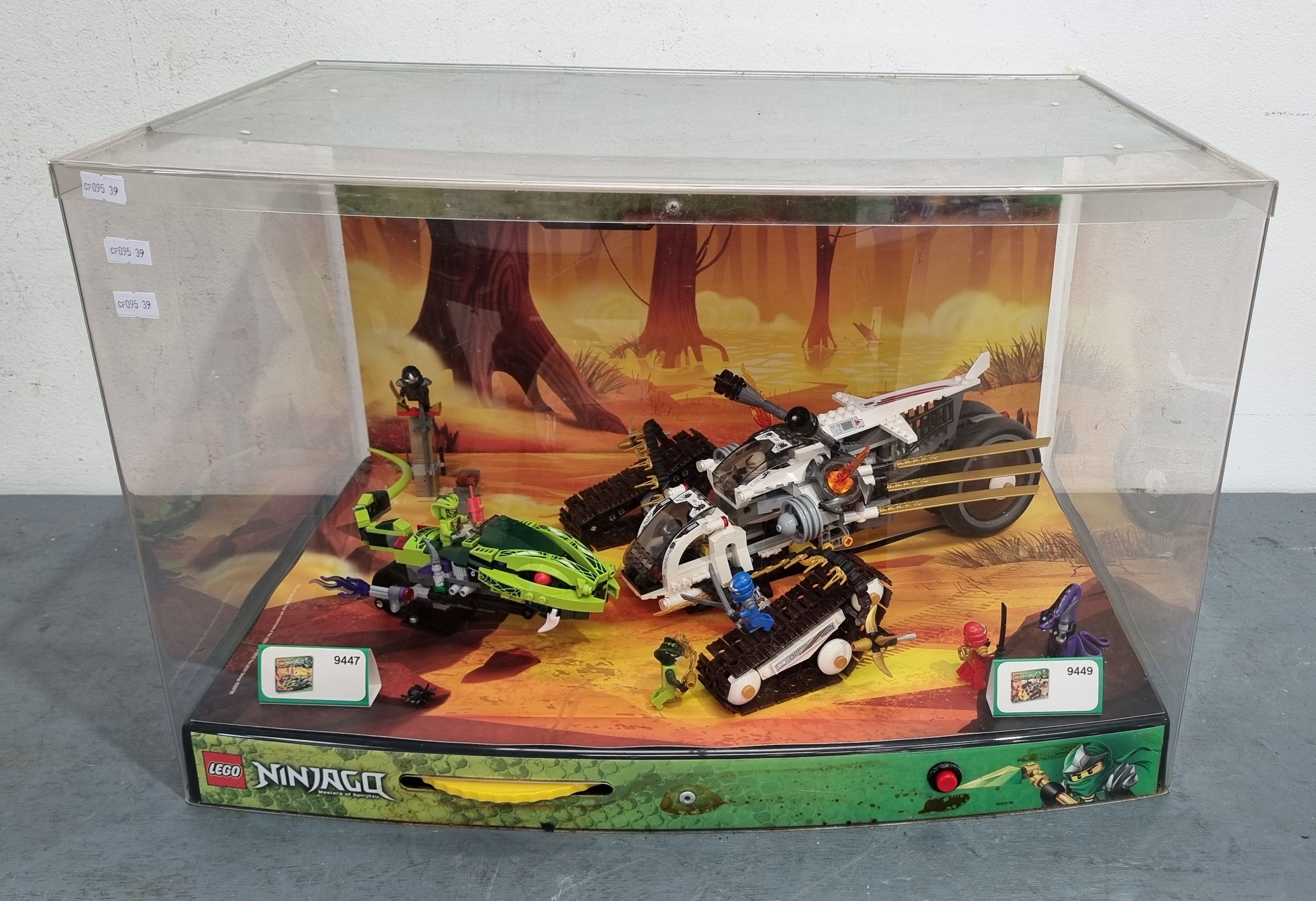 A NINJA LEGO LIGHT UP SHOP DISPLAY