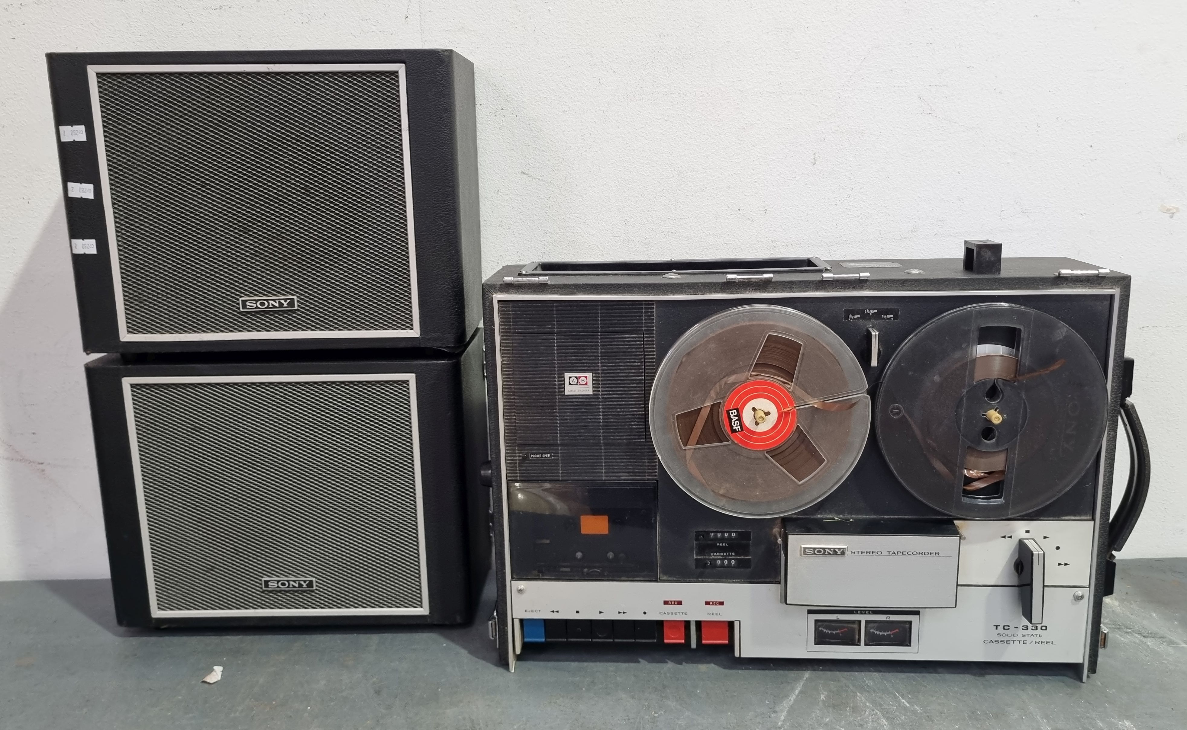 A Sony Tc 330 Reel To Reel