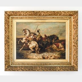 GERMAN SCHOOL 19TH C. ORIENTALIST O/C