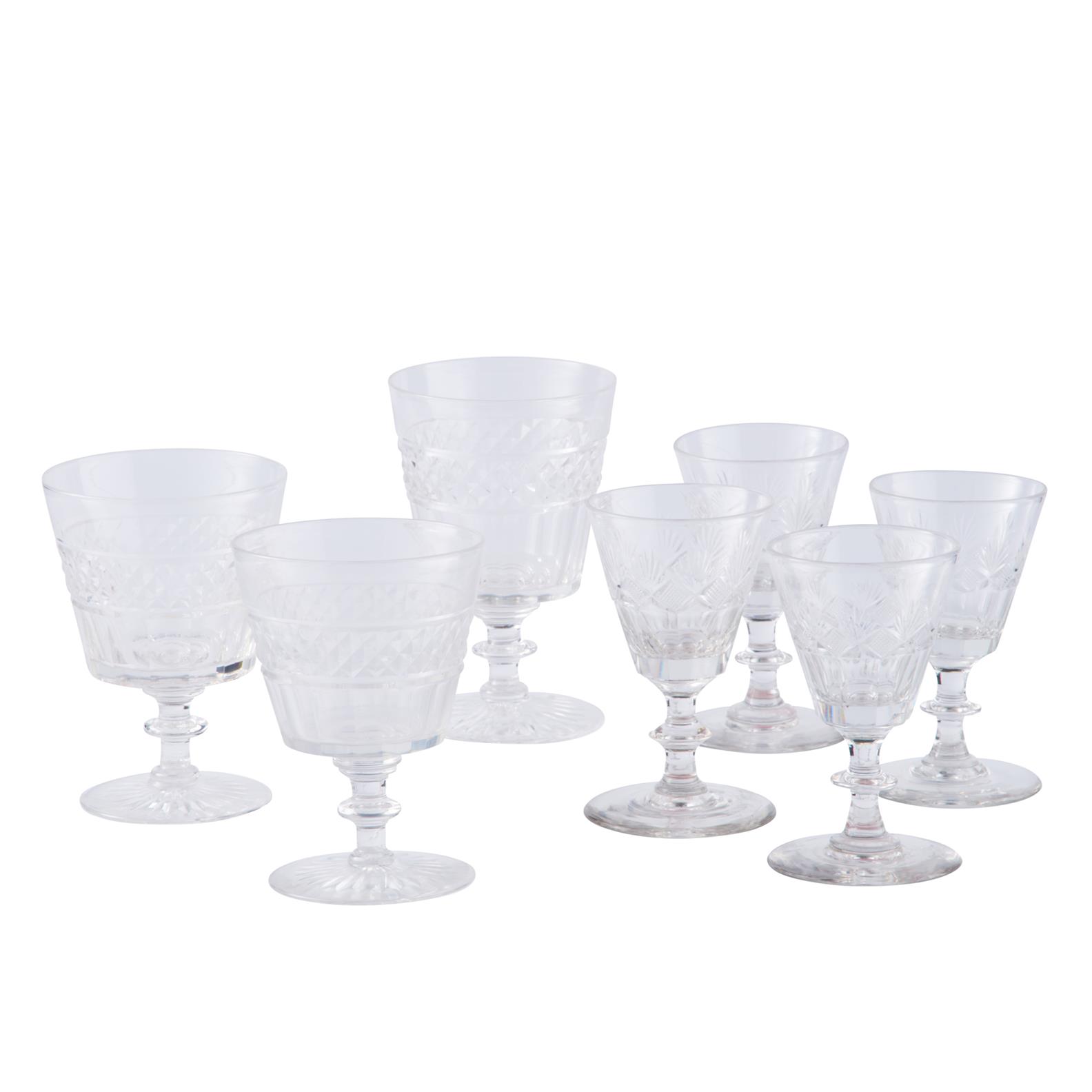 598 · A SET OF FOUR LIQUEUR GLASSES