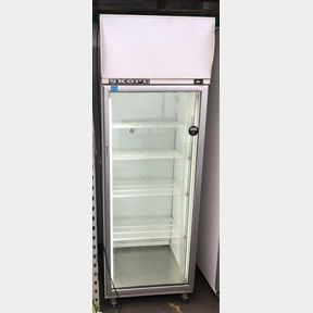 2003 SKOPE UPRIGHT SINGLE GLASS DOOR CHILLER (NOT COOLING DOWN)