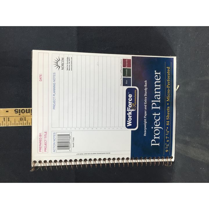 Work Force Premium Project Planner, 84 Sheet, 9-1/2"x7-1/4"