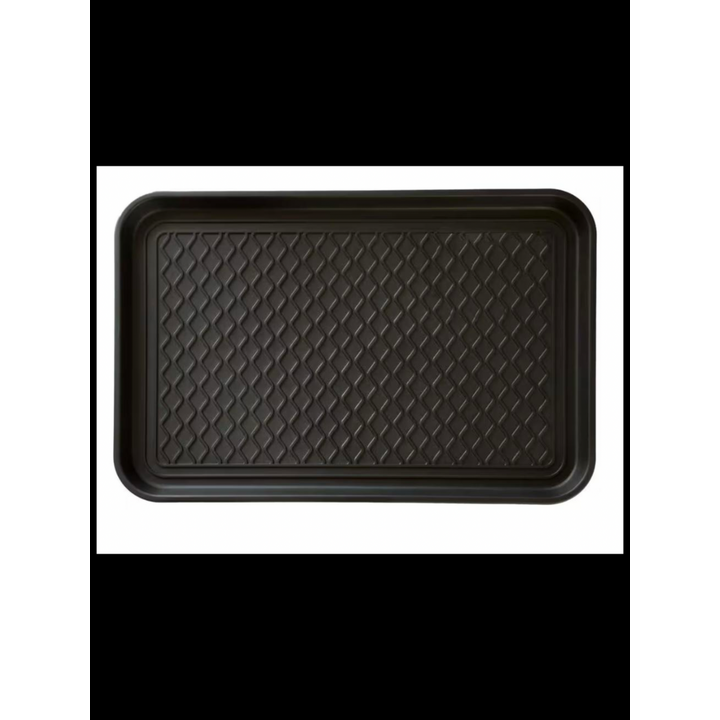 Stalwart All Weather Indoor/Outdoor Boot Tray 16'' x 24''- Black
