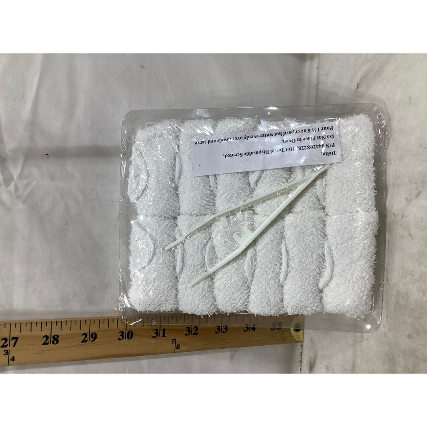 12pk Delta Disposable Scented Hot Towels