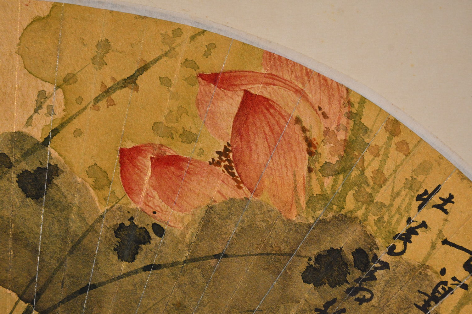 謝稚柳(1910-1997）款花鳥扇面| Stunning Arts Gallery & Auction Inc
