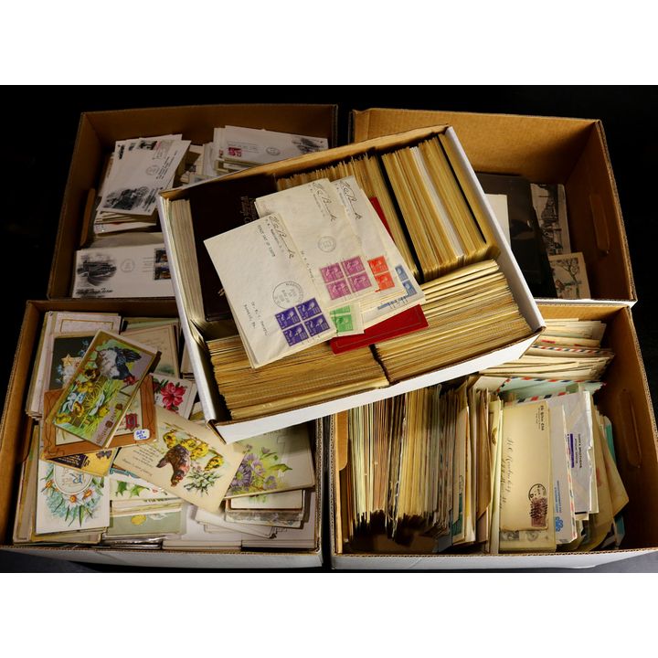 Five boxes of predominatly United States material