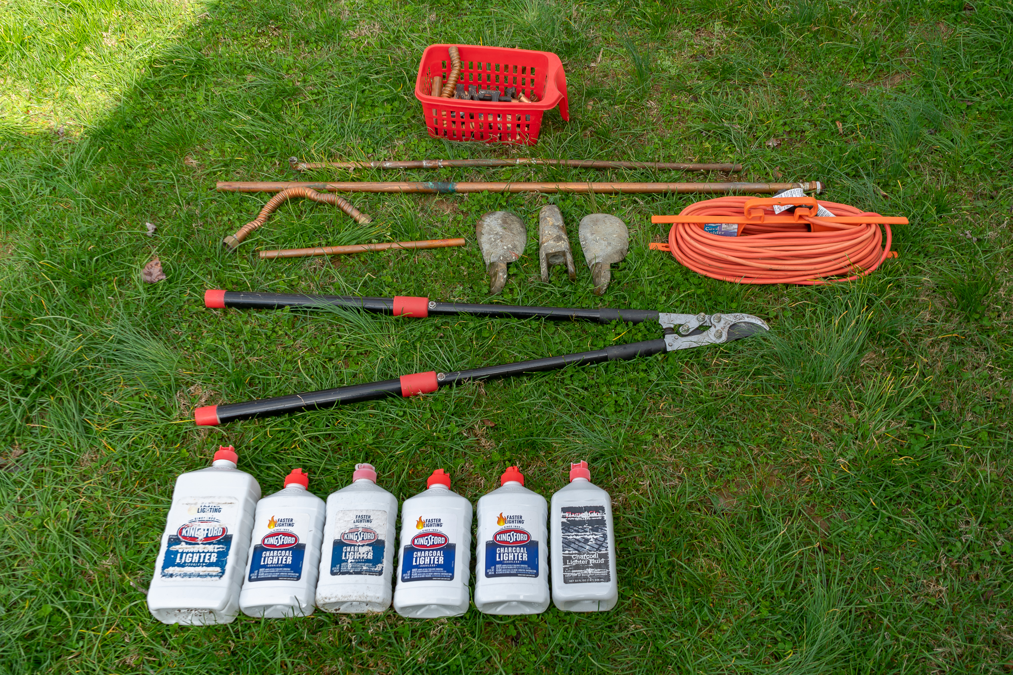Lighter Fluid, Limb Loppers, Extension Cord & Scrap Metal Harritt