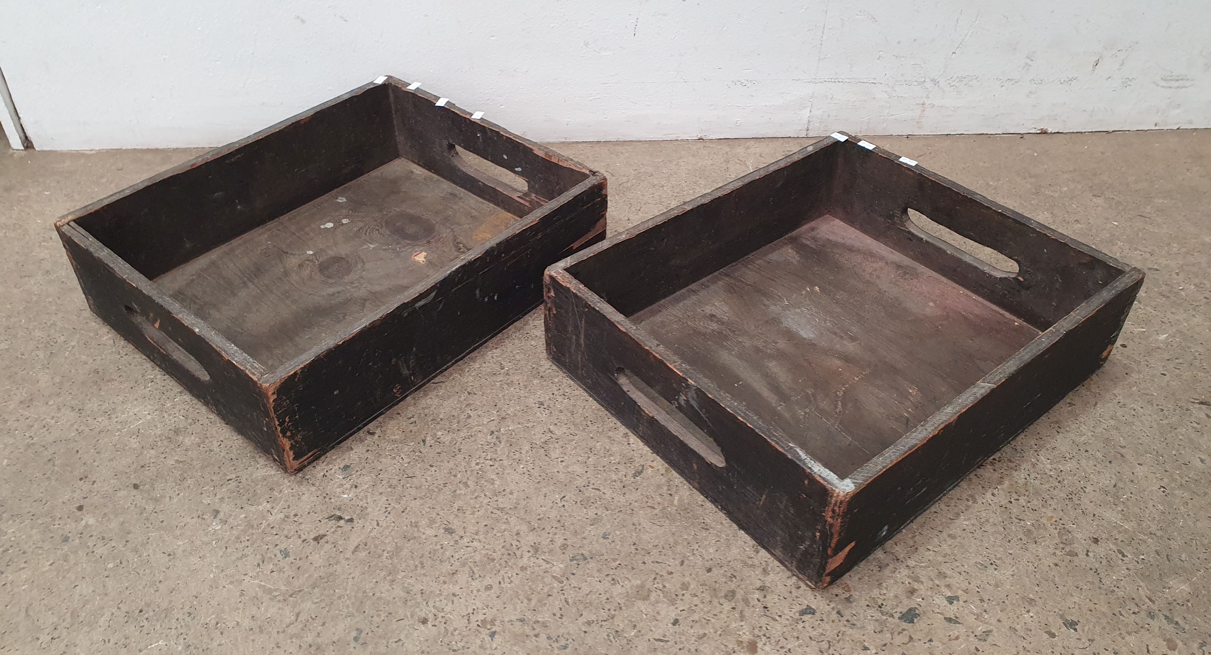 A Pair Of Rustic Trays
