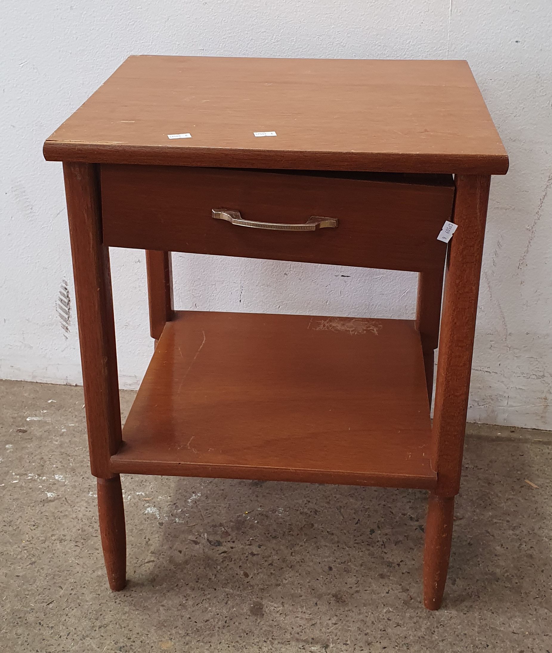 A Mid-Century Style Bedside Table Of One Drawer