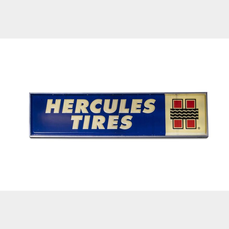 large-hercules-tires-lighted-sign-double-sided-broad-arrow-auctions