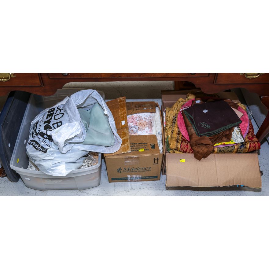 Three Boxes of Linens