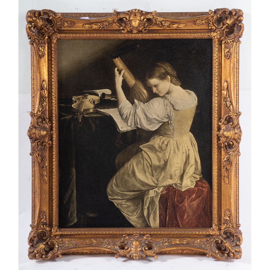 After Orazio Gentleschi. Lute Player