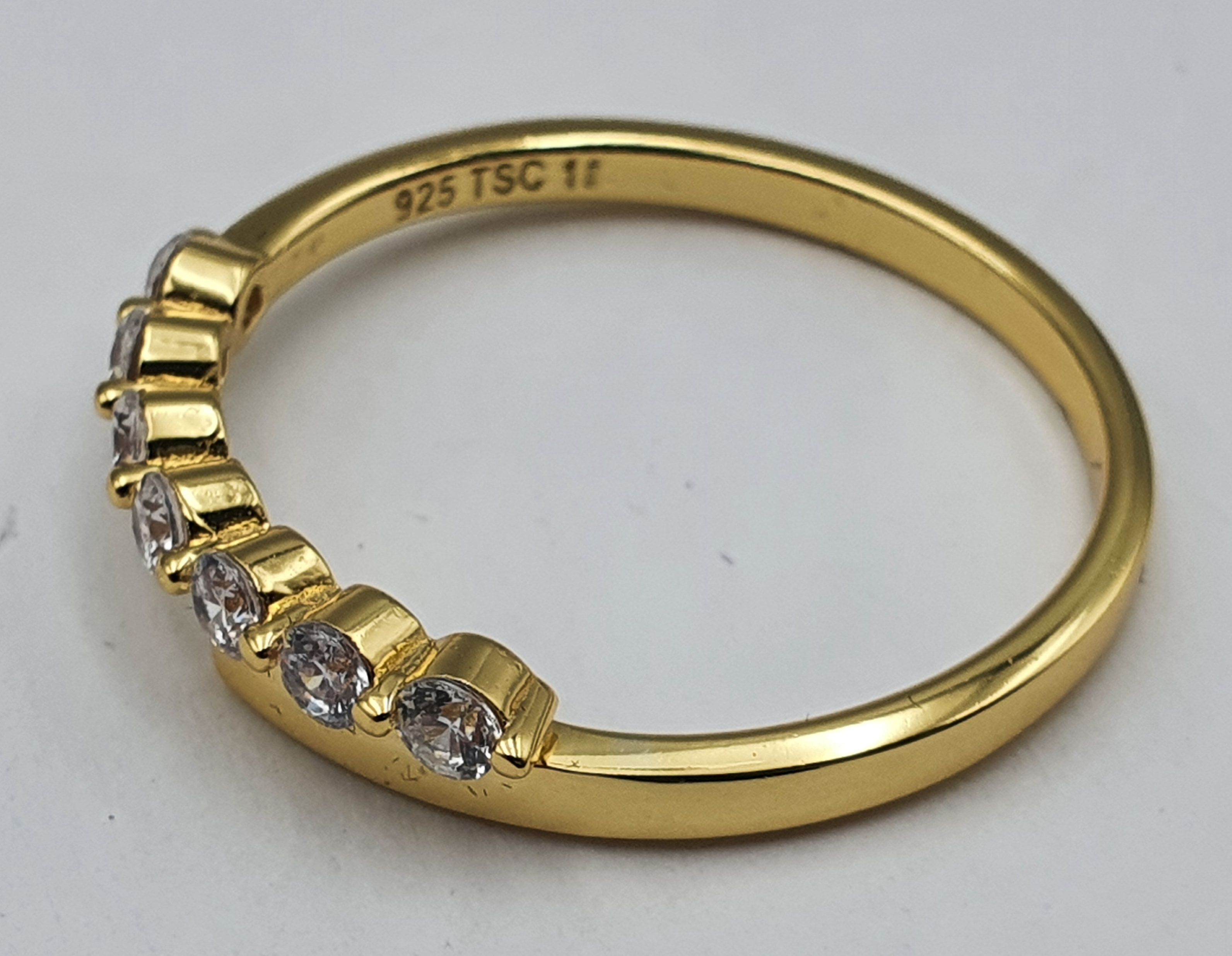 287 · A GOLD PLATED STERLING SILVER RING