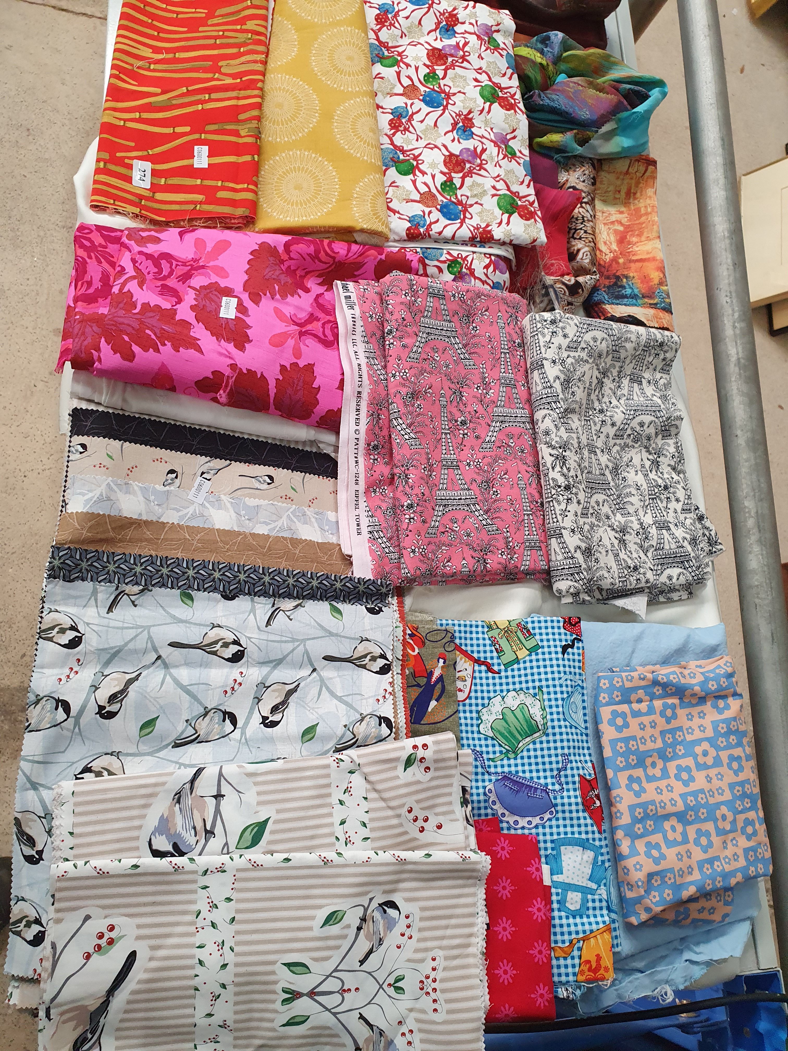 A SELECTION OF FABRIC