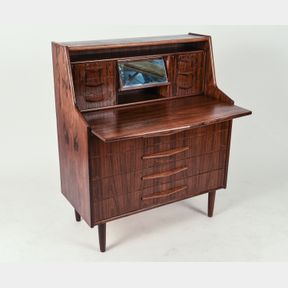 DANISH MID-CENTURY ROSEWOOD SECRETAIRE VANITY