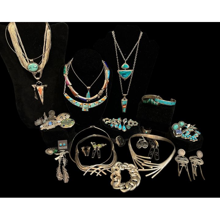 Collection Mexican & Southwestern Sterling Silver Jewelry
