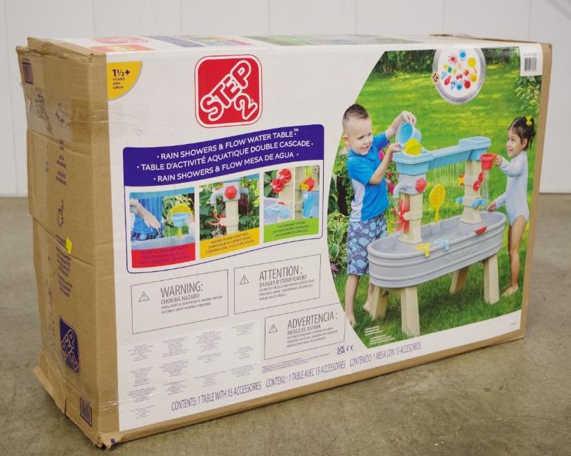STEP2 Rain Showers & Flow Water Table, Store return - includes parts in ...