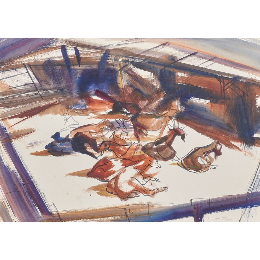 Watercolor, Emil Kosa Jr.