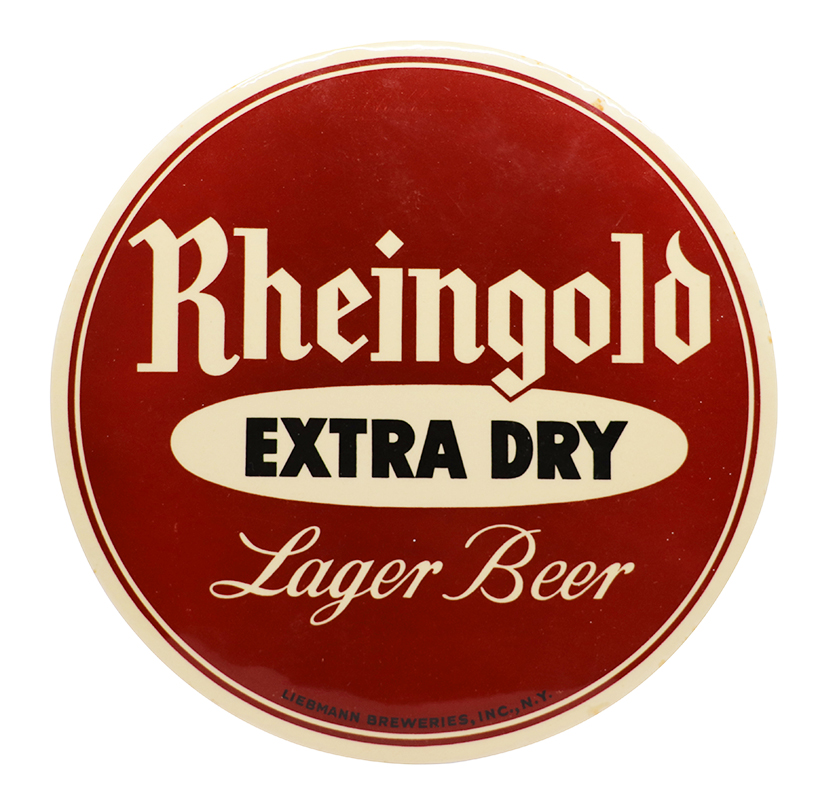 Rheingold Beer Celluloid Button Sign | Antique Advertising LLC