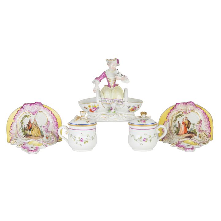 A group of Meissen and Continental porcelain