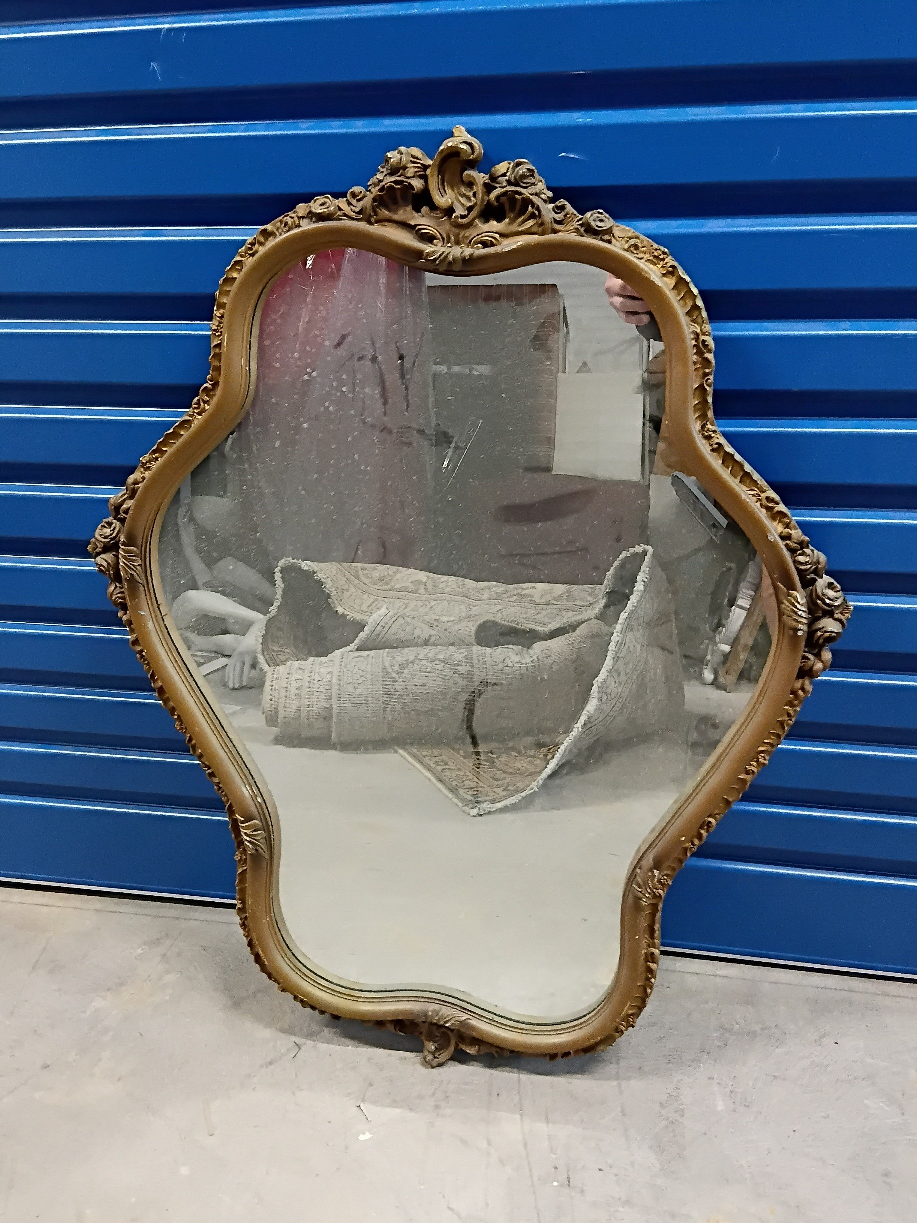 An Ornate Gilt Framed Mirror