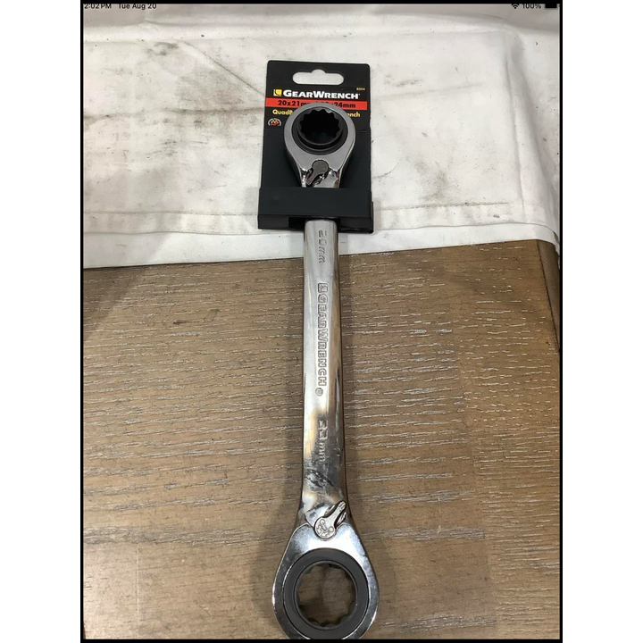 Gear Wrench 20x21mm 22x24mm QuadBox Ratcheting Wrench