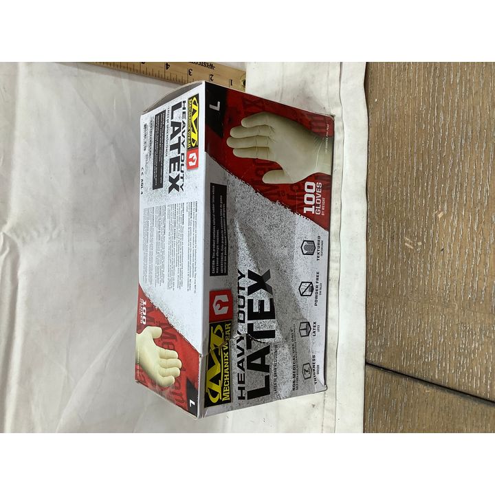 Mechanic Wear 100pc Heavy Duty Latex Gloves - Large