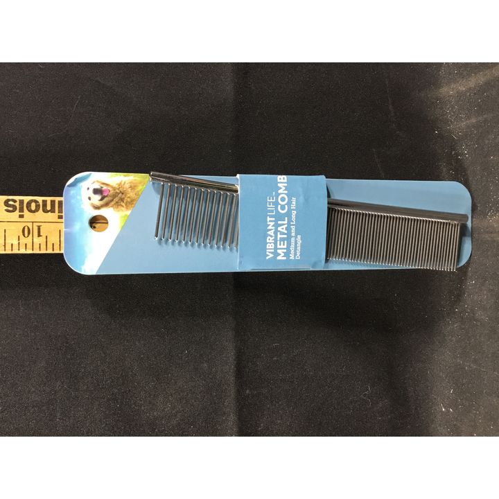 Vibrant Life Metal Dog Comb for Medium & Long Hair For Detangling