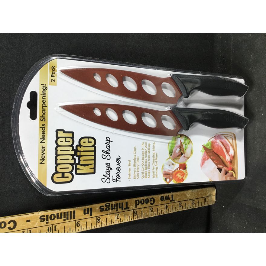 Tekno Copper Knife Stays Sharp Forever 2 Pack