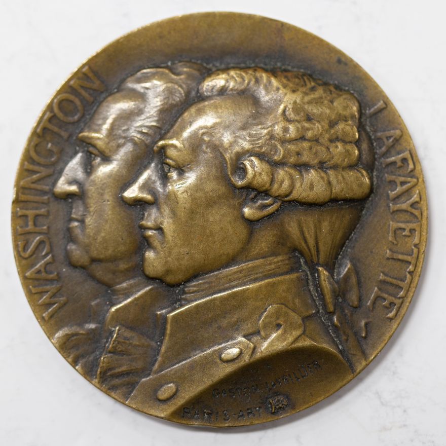 Gaston Lavrillier Medal 1927 Lafayette/Washington